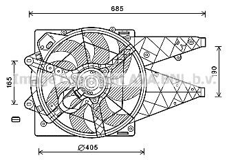 AVA QUALITY COOLING Вентилятор, охлаждение двигателя FT7597